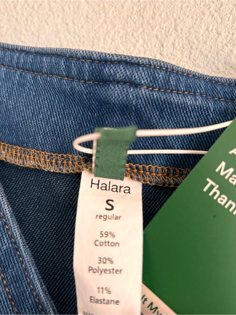 Halara Flex V Neck Pocket Washed Denim Casual Overalls Small - Picture 4 of 10